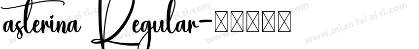asterina Regular字体转换